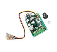FTVOGUE Contrôleur de Vitesse du Moteur Module de Commande DC PWM Boîtier en Résine 10 V à 60 V 20 A 1200 W Régulateur de Courant Taille Compacte pour le Réglage de la Vitesse du Moteur CC dans