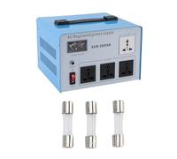 FTVOGUE Convertisseur de Transformateur de Tension 500W ABS, Stabilisateur de Régulateur de Tension Automatique 160-250V pour Appareils Ménagers (Prise UE 160-250 V)