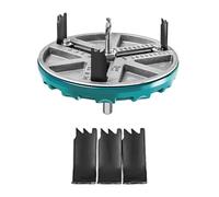 FTVOGUE Coupe-scie Cloche Réglable, Tête de Coupe en Alliage Dur, Diamètre 45-130 Mm pour le Bois et le Plastique (avec 6 têtes de)