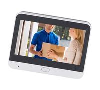 FTVOGUE Coupée de Porte Vidéo Intelligente, 4,3 Pouces 1080p Wireless 2 Voies Interphone PIR Motion Détection de la Détection de Portes WiFi Rechargeable, pour la Nuit Infrarouge,