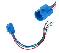 FTVOGUE Couvercle en Plastique Robuste, Prise de Commutateur à Bouton-poussoir, Connecteur de Fil à 5 broches de 16mm pour Bouton Métallique, 10 Pièces pour Machines Industrielles