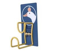 FTVOGUE Crochet de Lavabo de Dessin animé, Métal Robuste avec Adhésif Fort et Design Mignon pour le Rangement de la Salle de Bain ou de la Cuisine (canard kaka)