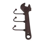 FTVOGUE Crochet de Style Industriel, Crochet Mural Décoratif Unique en Fonte avec 2 Vis pour Chambre à Coucher, Salon, Cuisine, Entrée (Forme de clé 24x10.5x4.5cm)