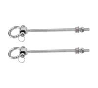 FTVOGUE Crochet Pivotant en Acier Inoxydable, 2 Pièces, Roulement Robuste, 1500lb, avec Rotation à 180 Degrés, pour Chaise Hamac