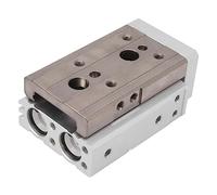FTVOGUE Cylindre Pneumatique en Alliage d'aluminium Cylindre Pneumatique à Double Arbre MXQ16 20 Double Effet 0,15 à 0,7 MPa 50 à 500 Mm S pour le Transfert Coulissant de Positionnement d'équipement
