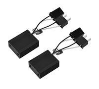 FTVOGUE Décodeur de Phare LED, Coque en Aluminium, Décodeur Anti-scintillement Canbus, 2 Pièces 9 à 16 V, élimine les Interférences, les Erreurs Informatiques et les Problèmes de Lumière Bicolore pour