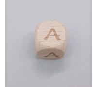FTVOGUE Dés à Lettres en Bois 1,19 Cm Hêtre Set de Laçage | Jouet D’apprentissage de L’alphabet, Matériau en Hêtre, Perles pour Enfilage, Activité D’orthographe, Jeu en Famille