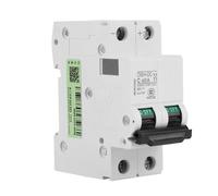 FTVOGUE Disjoncteur Miniature DC 2P C65H-DC 250V 25A/40A, Montage sur Rail DIN pour Panneaux Solaires, Système de Grille, Système Hybride éolien et Solaire (40A)