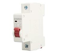 FTVOGUE Disjoncteur Miniature DC, Disjoncteur DC à Montage sur Rail DIN 1P 63A DC250V, capacité de Coupure 6000A, Conception Modulaire à Pince à Vis pour la Distribution d'énergie du Système Solaire