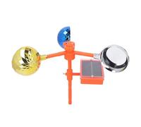 FTVOGUE Dispositif de Dissuasion Rotatif Réfléchissant pour Oiseaux, Alarme Visuelle Sonore à énergie Solaire pour Jardins, Patios et Bateaux avec Réflexion Omnidirectionnelle à 360 Degrés