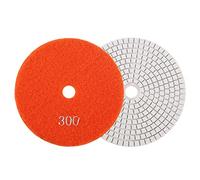 FTVOGUE Disque de meulage diamant humide 5 pouces 125 mm, disque de polissage pour papier abrasif pour granit, béton, marbre (300)