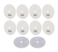 FTVOGUE Disques Abrasifs de 3 Pouces, Tampons de Polissage Diamantés, 100 Mailles pour le Polissage du Marbre et du Béton