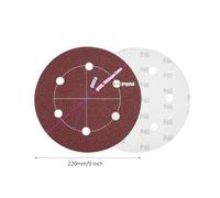 FTVOGUE Disques Abrasifs de 9 Pouces, Papier Abrasif en Oxyde d'aluminium pour Ponceuse à Cloisons Sèches, Grains 40 à 240, Idéal pour le Bois, le Métal et le Plastique, 15 Pièces (25 pièces)