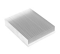 FTVOGUE Dissipateur Thermique en Aluminium, Module de Refroidissement Conducteur Thermique 80 X 20 X 100 Mm, Panneau à Ailettes de Refroidissement à Fente pour Routeurs, Processeurs, PCB,