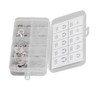 FTVOGUE E Clamp/Holder Kit de Serrage en Acier Inoxydable 120 Pièces pour Roulements, Engrenages, Poulies, Boîte de Rangement Durable, Applications M1,5 à M10, Travail en Extérieur