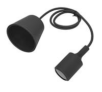 FTVOGUE E27 Porte-Lampe Prendants Réglables Lights Assaleurs D'éclairage Pobite de Lampe pour Restaurant Home Restaurant (BLACK)
