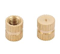 FTVOGUE Écrou moleté, Cuivre, écrou moleté à extrémité Fermée, Taille M5, adapté à l'automobile et à l'électronique (M5*7 * 7.3 (20 pièces))