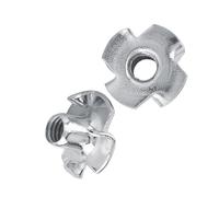 FTVOGUE Écrous en T en Acier au Carbone zingué à 4 Dents pour le Travail du Bois avec Protection contre la Rouille 5 Tailles M3 M4 M5 M6 M8 pour Projets de Meubles et d'aggloméré (M8 (30