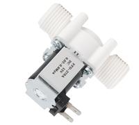 FTVOGUE Électrovanne D'eau 12 V G1/2 NC en Plastique, Vanne D'entrée électrique DC 12 V Normalement Fermée avec du Plastique et du Fer pour Machine à Laver, Distributeur D'eau,