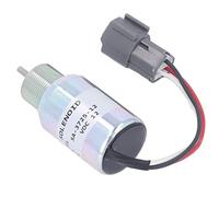 FTVOGUE Électrovanne d'extinction d'excavatrice 12VDC, Solénoïde 'arrêt de Remplacement pour S3L2 61SD, Installation Facile, Fonctionnement Précis, pour Réparation de Chargeur