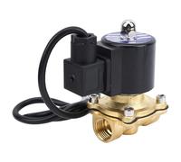 FTVOGUE Électrovanne, Laiton Normalement fermé à Action Directe G1/2 Pouces, Bobine étanche, Réponse Rapide pour Les Applications Eau-air (DC24V)