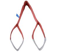 FTVOGUE Élingue de Levage Plate PES Web Sling 5T 2 Mètres 125 Mm Sangle de Levage de Grue Rouge avec Facteur de sécurité 6 à 1 pour les Navires, les Ports, la Construction, le Transport, le Gréement