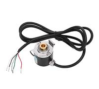 FTVOGUE Encodeur Arbre Creux AB COMPACT 2-Phase et Codeur Durable pour les Pièces D'automatisation Industrielle 3000-6000 Tr/Min DC5-24V, Adaptées aux Champs D'automatisation de Bureau et (100B)
