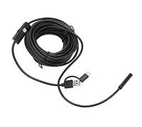FTVOGUE Endoscope Endoscope USB avec Cordon Flexible ABS Caméra Serpent 7,0 Mm 640x480 IP67 6 LED Lumière Réglable pour l'inspection des équipements Tuyau Réparation Automatique Utilisateurs de PC