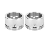 FTVOGUE Ensemble d'adaptateurs de Vanne de Chaleur, Adaptateur RA de Thermostat en Acier Inoxydable 304 avec Bandes Verticales, Filetage M30 X 1,5 pour Vannes de Chauffage et Têtes de Contrôle de