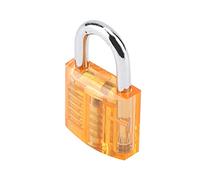 FTVOGUE Ensemble de Cadenas Transparents pour la Pratique du Crochetage | Cylindre D'entraînement en Acrylique, Mécanisme à Broche Visible, Corps en Métal de 3,11 Pouces, Outil de Crochet Multipick