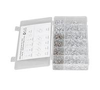 FTVOGUE Ensemble de Colliers de Serrage à Ressort pour Tube de Tuyau de 250 Pièces, Clips à Double Fil en Zinc, Installation Facile pour les Tuyaux en Silicone Air-eau dans les Applications