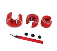 FTVOGUE Ensemble de Coupe-Tuyaux Compact, Outil de Coupe de Tube Durable pour Tuyaux en PVC, Cuivre et Aluminium, Entretien CVC, Rouge 1/2 3/4 1 Pouce pour L'ingénierie de Plomberie