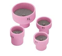 FTVOGUE Ensemble de Coupelles de Soudage TIG, Matériau Céramique avec Filtre en Acier Inoxydable pour WP9 20 25 17 18 26, Facile à Remplacer pour le Soudage de l'aluminium