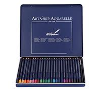 FTVOGUE Ensemble de Crayons Aquarelle de 3,8 Mm D'épaisseur, Fournitures D'art, Crayons de Dessin à Colorier avec Boîte de Rangement en étain pour la Conception de Création (soluble dans l'eau)