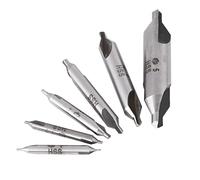 FTVOGUE Ensemble de Forets de Centrage HSS, Kits D'outils de Forage à Fraiser, Ensembles de Forets de Centrage, Kits de Forets en Fonte pour le Travail du Métal au, 6 Pièces 1 1,5 2