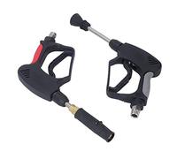 FTVOGUE Ensemble de Pistolets de Nettoyeur Haute Pression en Acier Inoxydable, Laiton, ABS, Pistolet à Gâchette pour Nettoyeur Haute Pression 5000 PSI 10,57 GPM avec Verrouillage de sécurité et 2