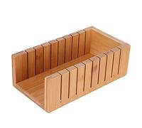 FTVOGUE Ensemble de -savon, Moule en Bois avec Couteau Droit et ondulé | Couteau à pain en bois de pin, lame en acier inoxydable naturel, tranchage de savon ou de gâteau, cadeau de bricolage pour