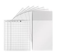 FTVOGUE Ensemble de Tapis de Découpe, Tapis de Découpe de Rechange à Poignée Standard avec Feuilles de Pochoirs en Polyester Transparent, 20 Feuilles Plus 3, 12 X 12 pour Machines de Artisanales