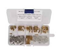 FTVOGUE Ensemble d'entretoises, Kit d'assortiment de 180 Pièces en Acier au Carbone avec Attaches M2 M2,5 M3 pour Applications électroniques