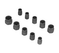 FTVOGUE Ensemble d'Extracteurs de Boulons 10 Pièces Extracteurs de Boulons d'écrou en Acier allié au Chrome Vanadium pour Enlever les écrous et Endommagés Arrondis Rouillés avec Boîte de Rangement