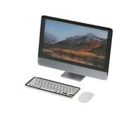 FTVOGUE Ensemble d'Ordinateur pour Maison de Poupée 1/12, Ordinateur de Bureau Miniature en Plastique avec écran et Clavier, Parfait pour Les Maisons de Poupée des Enfants (Ensemble Informatique