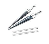 FTVOGUE Ensemble d'outils d'Alésoir à Main 5 Pièces, Alésoir Conique en Alliage de Haute qualité pour le Perçage du Bois et du Plastique, Conception à Poignée en T Amovible pour les Amateurs et