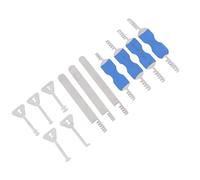 FTVOGUE Ensemble D'Outils de Pompier de 12 Pièces, Peigne en Acier Inoxydable, Outils de Levier, Kit Multiple pour Pompiers, Agents du Personnel EMS, Sauvetage D'urgence