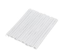 FTVOGUE Épines de Liaison Filaire Bobine Durable pour 120 Feuilles A4 3: 1 Pitch 34 Cornos Cornos Union Spirale pour le Nylon Métallique de Bureau 100pcs (WHITE)