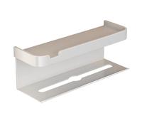 FTVOGUE Étagère à Papier Toilette, Porte-Serviettes en Papier Mural en Aluminium, Aucun Perçage Requis, avec Rangement pour Salle de Bain