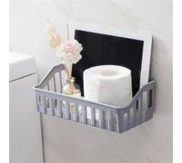 FTVOGUE Étagère de Salle de Bain Multifonctionnelle Murale avec des Articles de Toilette et Organisateur de Stockage de Cosmétiques en Matériau PP pour Décoration de Salle de Bain