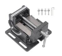 FTVOGUE Étau D'établi Inclinable de 4 Pouces, Pince D'étau de Table à Angle Réglable à 90 Degrés avec Mâchoire à Rainure en V Croisée pour un Serrage Ferme et Stable, Construction en