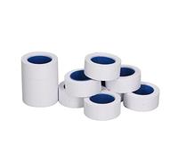 FTVOGUE Étiquette de Prix, 15 000 Pièces, étiquette de Prix pour Pistolet à Double Ligne Rouge, 3 Tubes 21 X 12 Mm avec Sortie Papier Lisse pour M5500 MX5500 AK813 (blanc pur)