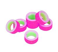 FTVOGUE Étiquette de Prix, 15 000 Pièces, étiquette de Prix pour Pistolet à Double Ligne Rouge, 3 Tubes 21 X 12 Mm avec Sortie Papier Lisse pour M5500 MX5500 AK813 (Rose rouge)