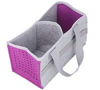 FTVOGUE Étui de Transport en Feutre avec Espace Supplémentaire pour Kit de Démarrage Toniebox Player, Feutre épais, Pliable, pour Lecteurs de Musique, écouteurs (Purple)